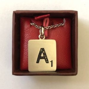 Scrabble Tile Jewelry Letter "A" Necklace